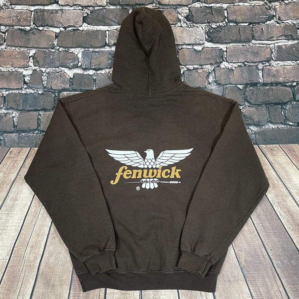 Fenwick Fishing Rod Pole Graphic Pullover Hoodie Sweatshirt Men’s Size Medium